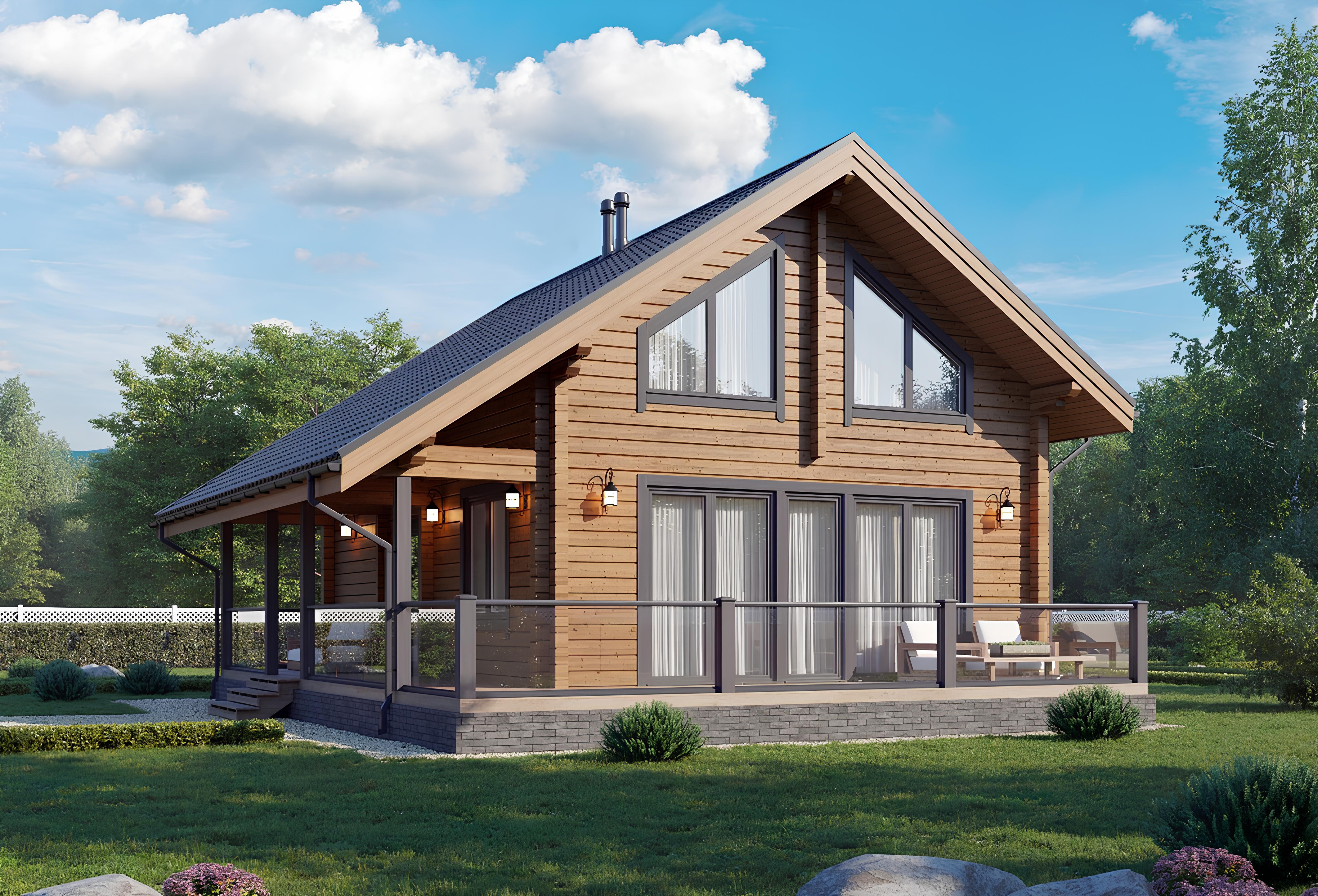 Дом из клееного бруса VZ-392 